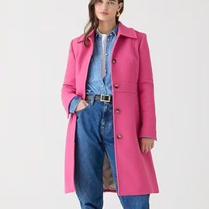 J Crew New lady day topcoat in Italian double-cloth wool blend